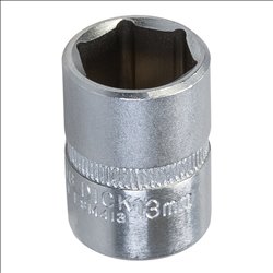 King Dick King Dick Socket 1/4" SD 6pt Metric 13mm