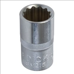 King Dick King Dick Socket 1/2" SD 12pt Metric 15mm