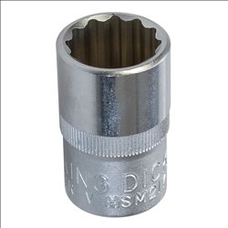 King Dick King Dick Socket 1/2" SD 12pt Metric 17mm