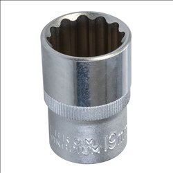 King Dick King Dick Socket 1/2" SD 12pt Metric 19mm