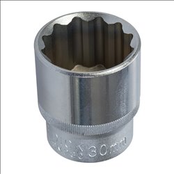 King Dick King Dick Socket 1/2" SD 12pt Metric 30mm