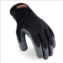 Scruffs Utility Latex-Coated Gloves Black L