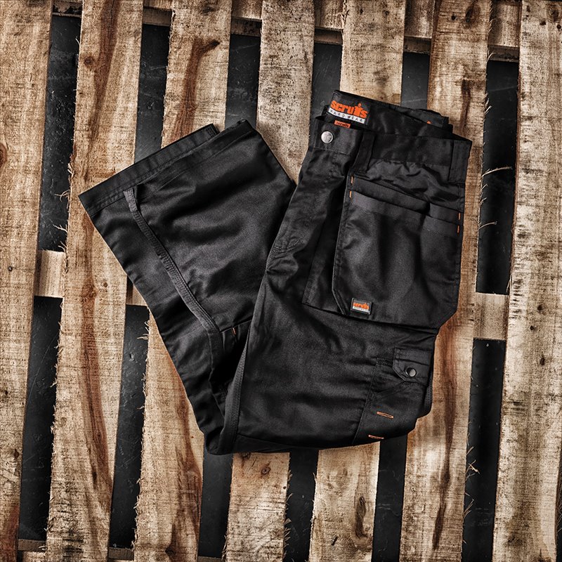 Scruffs Worker Plus Trouser Black 34S