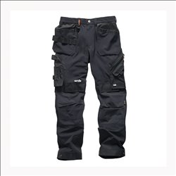 Scruffs Pro Flex Plus Holster Trousers Black 32R