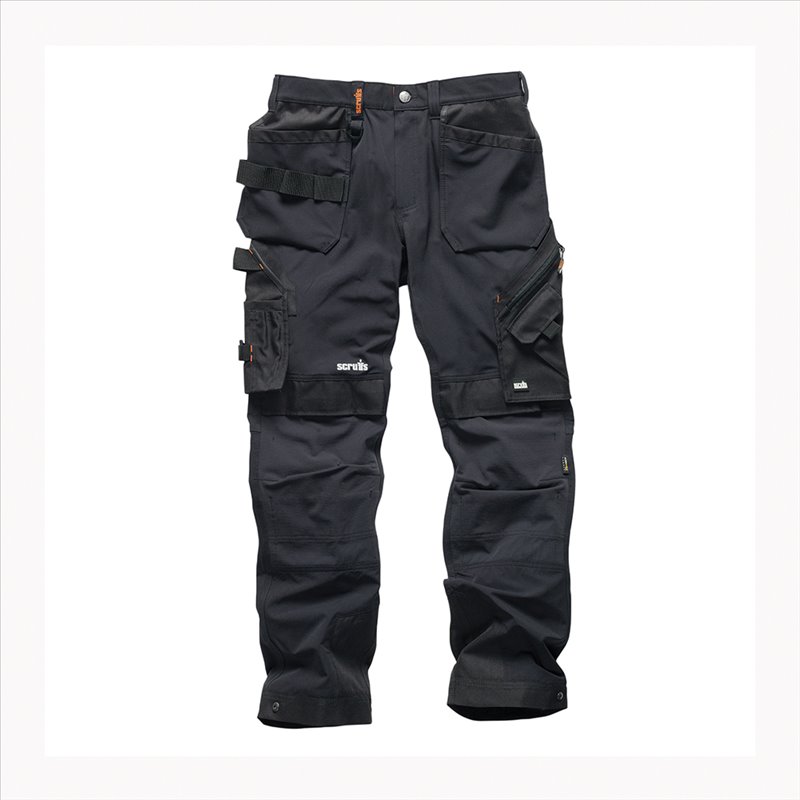 Scruffs Pro Flex Plus Holster Trousers Black 32R