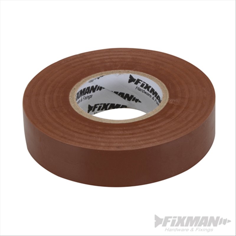 Fixman Insulation Tape 19mm x 33m Brown