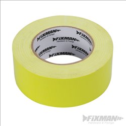 Fixman Heavy Duty Duct Tape Bright Yellow 50mm x 50m