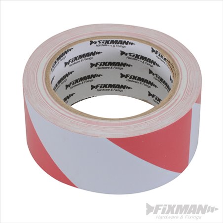 Fixman Hazard Tape 50mm x 33m Red/White