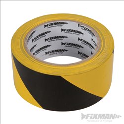 Fixman Hazard Tape 50mm x 33m Black/Yellow