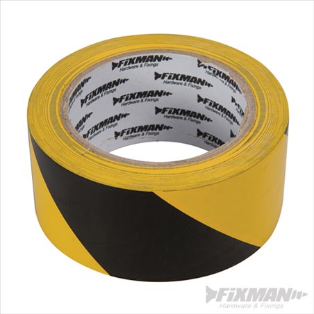 Fixman Hazard Tape 50mm x 33m Black/Yellow