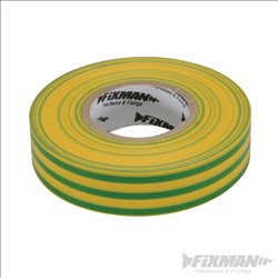 Fixman Insulation Tape 19mm x 33m Green/Yellow