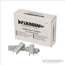 Fixman Type 53 Staples 5000pk 11.25 x 10 x 0.75mm