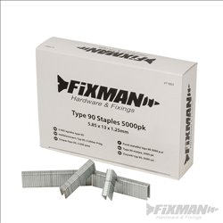 Fixman Type 90 Staples 5000pk 5.80 x 13 x 1.25mm