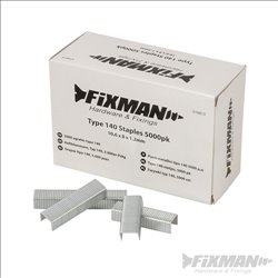 Fixman Type 140 Staples 5000pk 10.55 x 8 x 1.26mm