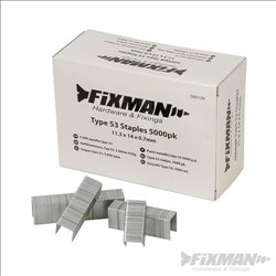 Fixman Type 53 Staples 5000pk 11.25 x 14 x 0.75mm