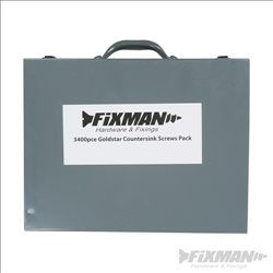 Fixman Goldstar Countersink Screws Pack 3400pce