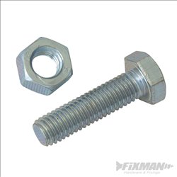 Fixman Hex Bolts & Nuts Pack 75pce