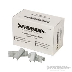 Fixman Type 140 Staples 5000pk 10.55 x 10 x 1.26mm