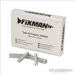 Fixman Type 90 Staples 5000pk 5.80 x 10 x 1.25mm