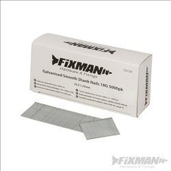 Fixman Galvanised Smooth Shank Nails 18G 5000pk 32 x 1.25mm