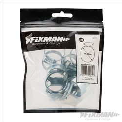 Fixman Hose Clips 10pk 18 - 25mm (OX)