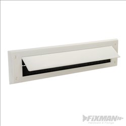 Fixman Letterbox Draught Seal with Flap 338 x 78mm White