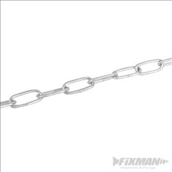 Fixman Electro Galvanised Chain 3mm x 2.5m