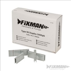 Fixman Type 90 Staples 5000pk 5.80 x 16 x 1.25mm