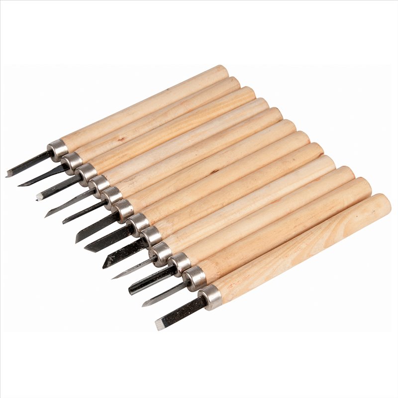 Task Wood Carving Set 12pce 135mm