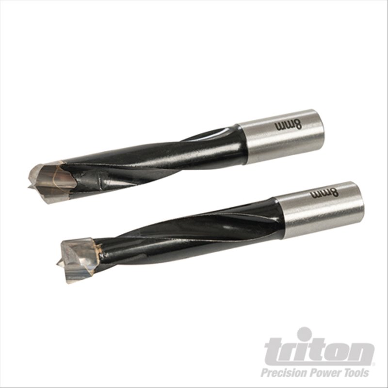 Triton Dowel Jointer Bits 8mm 2pk TDJDB8 Dowel Jointer Bits 8mm 2pk