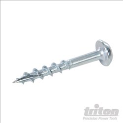Triton Zinc Pocket-Hole Screws Washer Head Coarse P/HC 8 x 1-1/4" 250pk