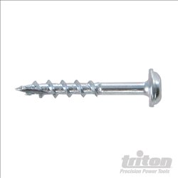 Triton Zinc Pocket-Hole Screws Washer Head Coarse P/HC 8 x 1-1/4" 250pk