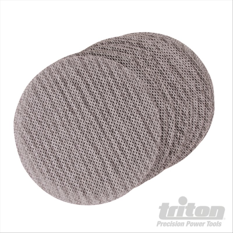 Triton Hook & Loop Mesh Sanding Disc 150mm 10pk 80 Grit