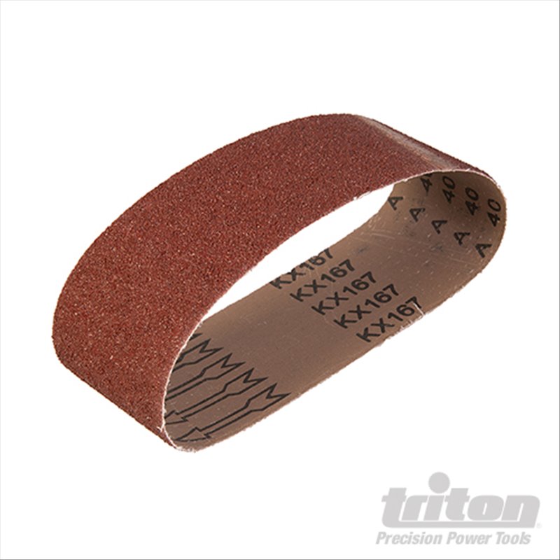 Triton Aluminium Oxide Sanding Belt 5pk TAS40G Sanding Belt 5pk 40G