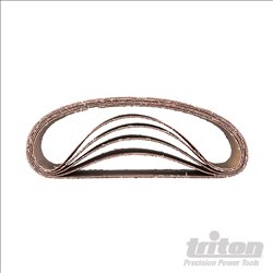 Triton Aluminium Oxide Sanding Belt 5pk TAS40G Sanding Belt 5pk 40G