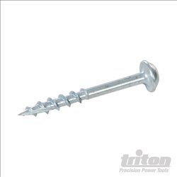 Triton Zinc Pocket-Hole Screws Washer Head Coarse P/HC 8 x 1-1/2" 250pk