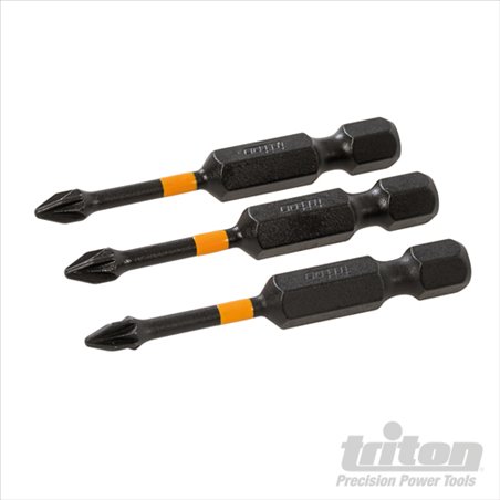 Triton Pozi Screwdriver Impact Bit 3pk PZ1 50mm