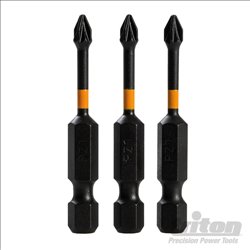 Triton Pozi Screwdriver Impact Bit 3pk PZ1 50mm