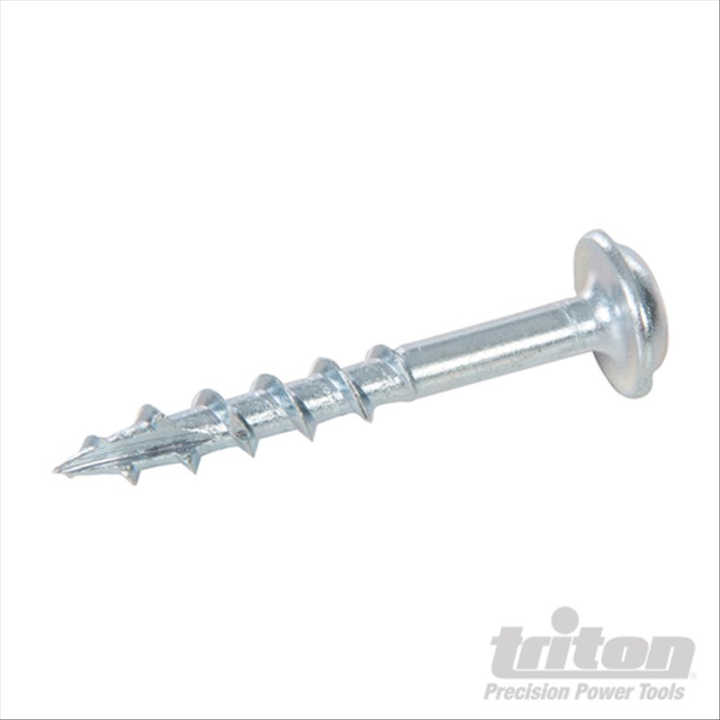 Triton Zinc Pocket-Hole Screws Washer Head Coarse P/HC 8 x 1-1/4" 500pk