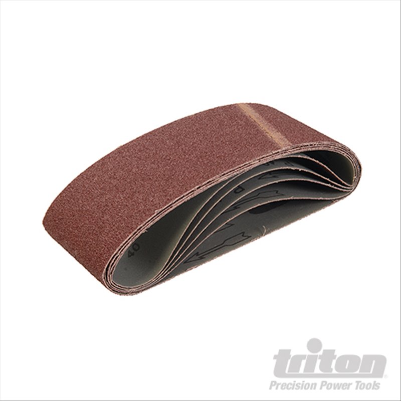 Triton Sanding Belt 100 x 610mm 5pk 40 Grit