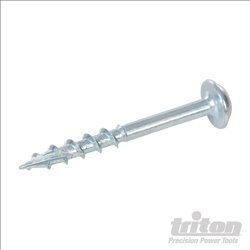 Triton Zinc Pocket-Hole Screws Washer Head Coarse P/HC 8 x 1-1/2" 500pk
