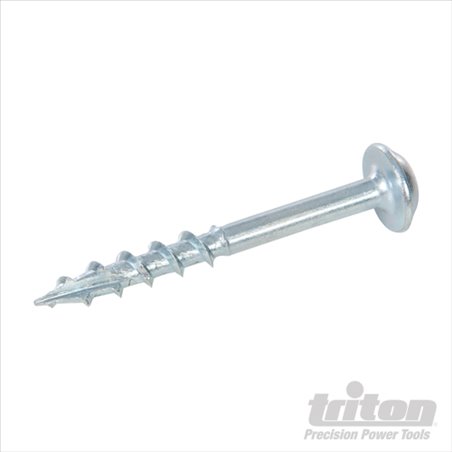 Triton Zinc Pocket-Hole Screws Washer Head Coarse P/HC 8 x 1-1/2" 500pk