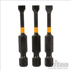 Triton Slotted Screwdriver Impact Bit 3pk SL6 50mm