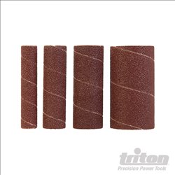 Triton Aluminium Oxide Sanding Sleeves 4pce TSPSS80G4PK Sanding Sleeves 4pce 80G