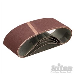Triton Sanding Belt 75 x 533mm 5pk 100 Grit