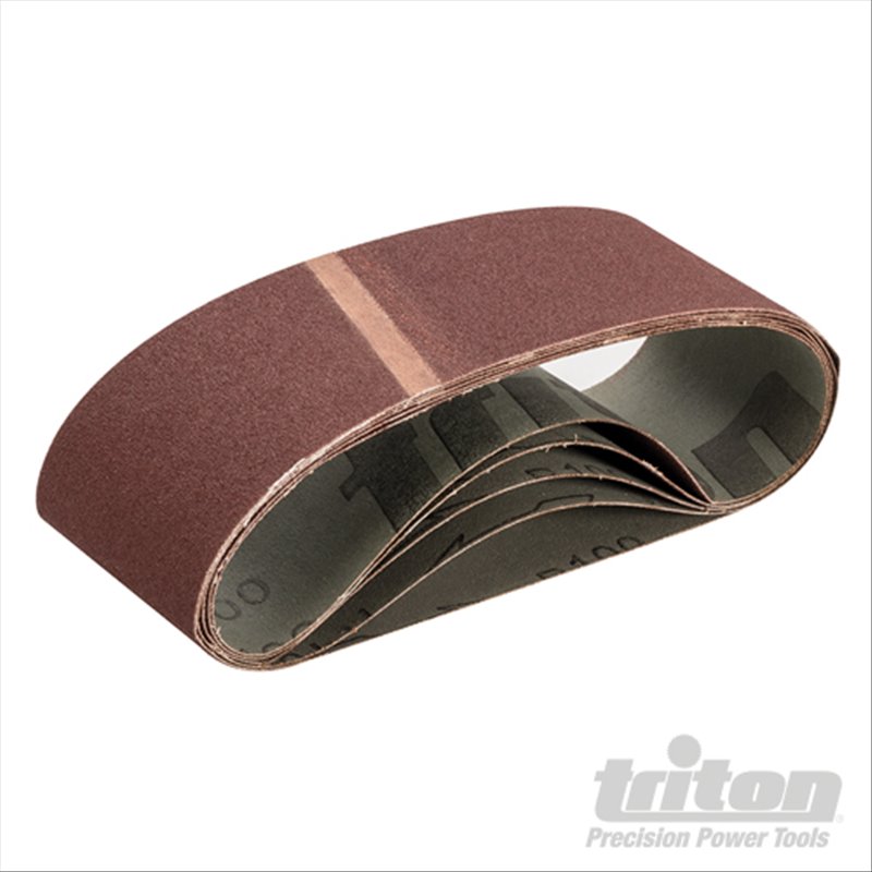 Triton Sanding Belt 75 x 533mm 5pk 100 Grit