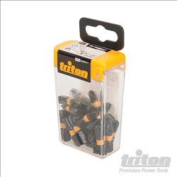 Triton Pozi Screwdriver Impact Bit 25pk PZ3 25mm