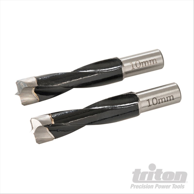 Triton Dowel Jointer Bits 10mm 2pk TDJDB  Dowel Jointer Bits 10mm 2pk