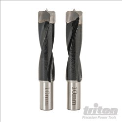 Triton Dowel Jointer Bits 10mm 2pk TDJDB  Dowel Jointer Bits 10mm 2pk