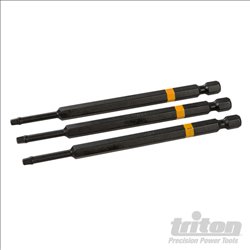 Triton Square Screwdriver Impact Bit 3pk R2 110mm